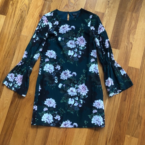 Club Monaco Green Silk Dress - Picture 2 of 4